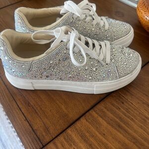 Betsy Johnson Sidny Crystal Women's Sneakers.